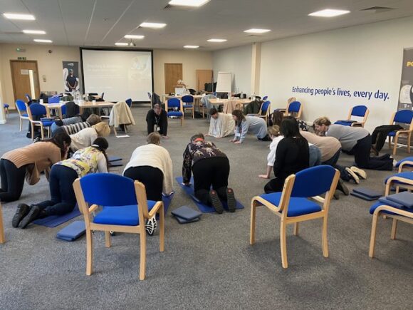 stoma nurses practising Pilates
