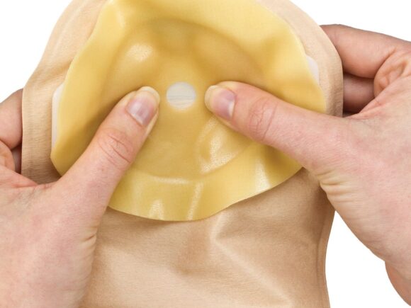 Aura profile with someone's hand inverting the flange