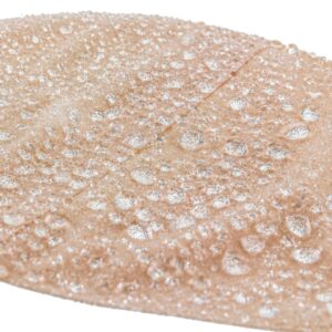 Aura pouch with water droplets showing the water repellence of the pouch