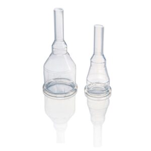 Two CliniSure urinary sheaths different sizes