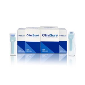 CliniSure catheter retaining straps boxes and products out of boxes