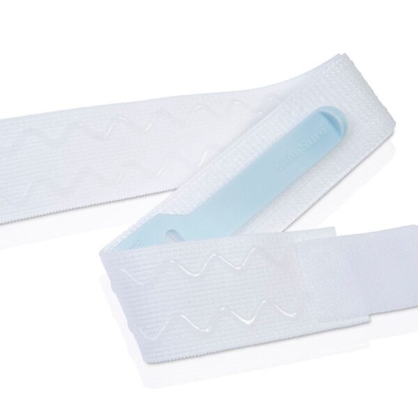 CliniSure catheter retaining straps unfolded