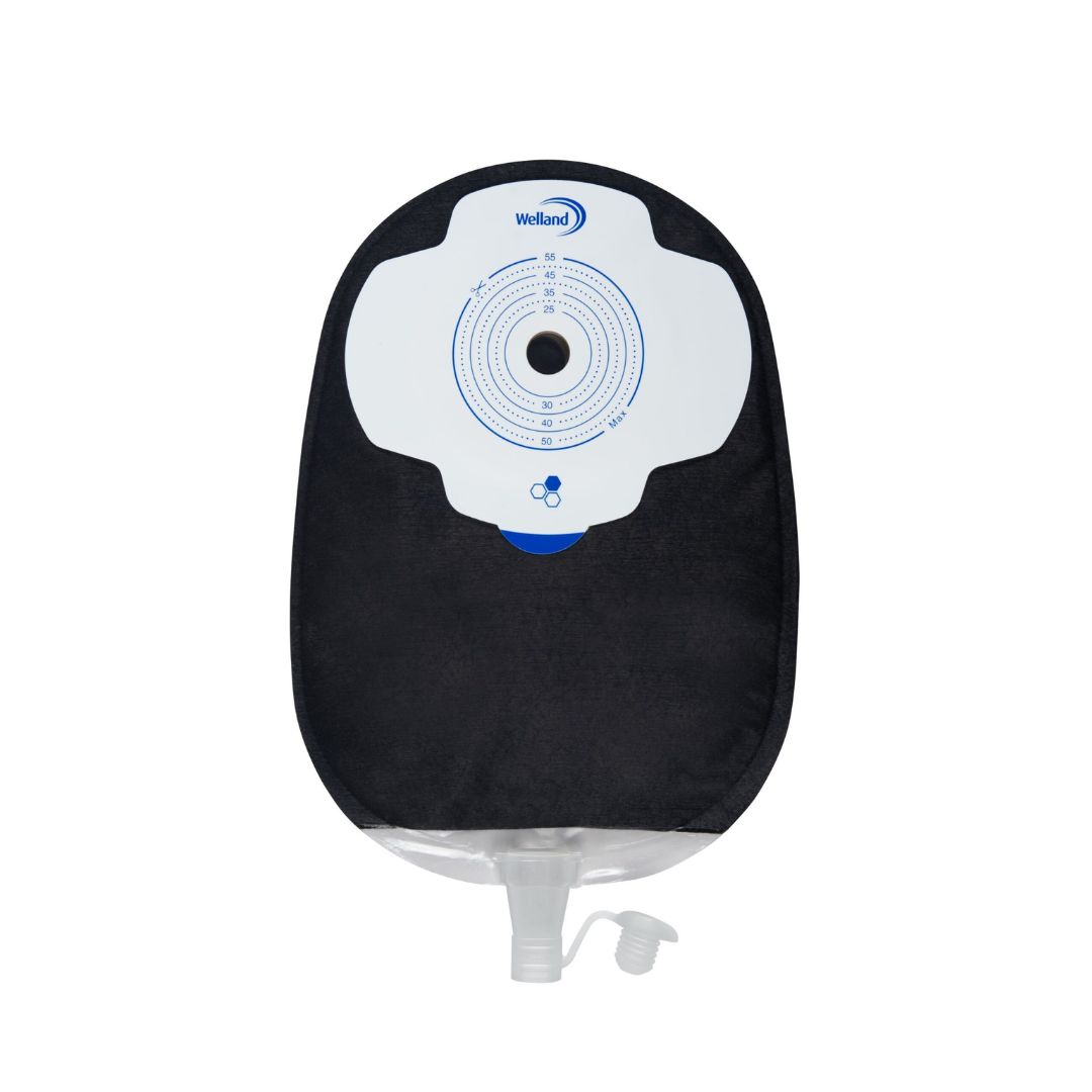 Aura Plus flat urostomy maxi black.