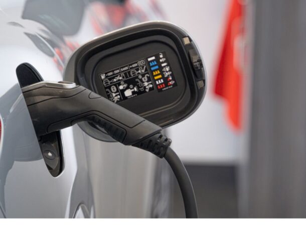 Image for a car charging with an electric charger