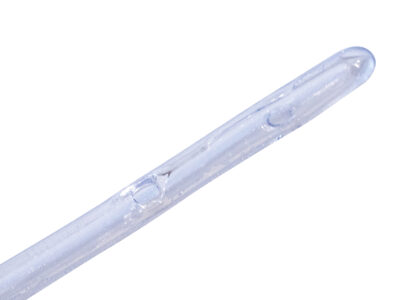 A close up of a Curan Advantage catheter tip