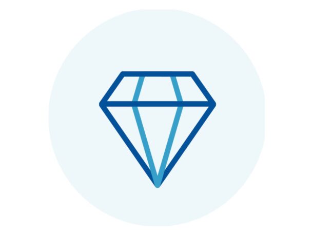 Icon of a diamond