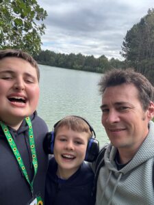 Image of Bruce Currie and children