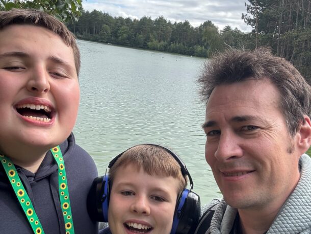 Image of Bruce Currie and children