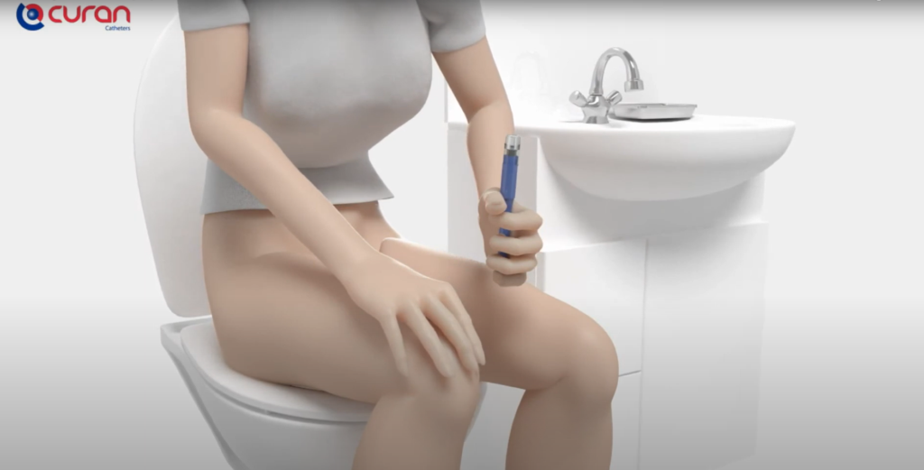 Photo of the Curan Lady instruction video.