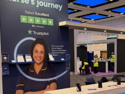 Photo of our booth at ASCN 2025.