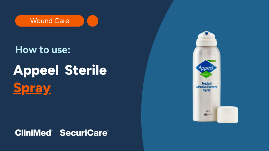 Appeel Sterile Spray alongside video title 'How to Use: Appeel Sterile Spray'