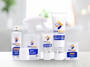 Image of the full CliniShield Advance range