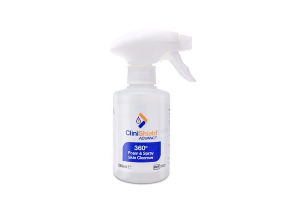 Photo of the CliniShield Advance 360° Foam and Spray Skin Cleanser