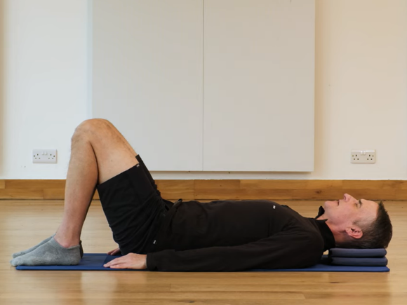 Photo of the fundamentals stage of the breathing and movements programme, presented by qualified Body Control Pilates instructor Andy Hansen