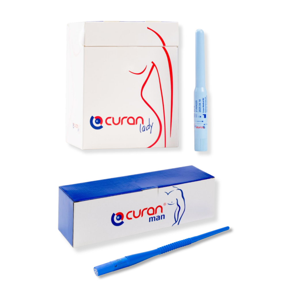 Image of Curan Man Gel intermittent self-catheter and Curan Lady Gel intermittent self-catheter