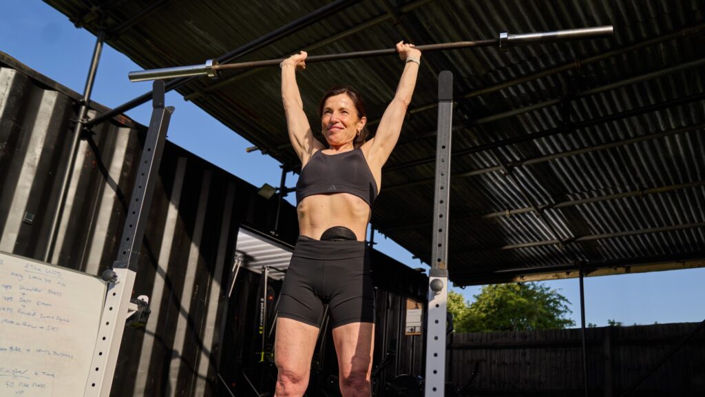 Photo of Nina lifting weights