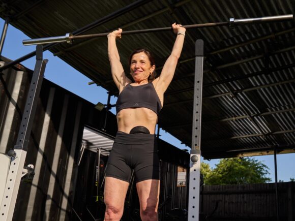 Photo of Nina lifting weights