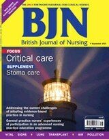 British Journal of Nursing stoma care supplement front cover